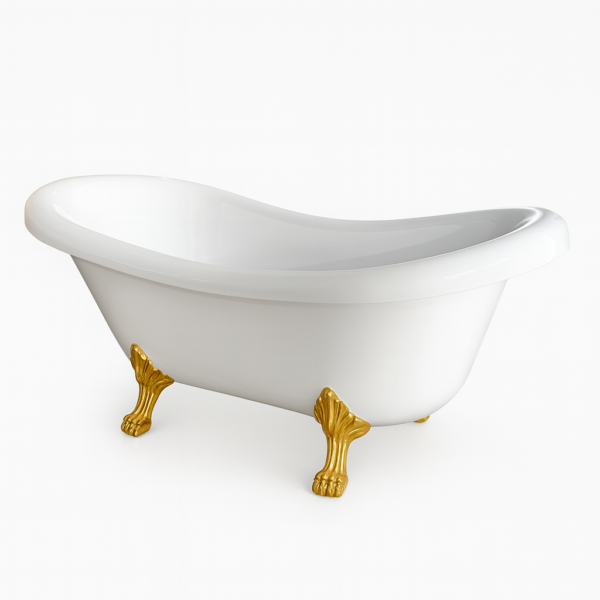 VASCA A COLONNA CAPRI DORATA